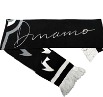 Шарф трикотажный муж. черный с монохром"Зубр молния"(5656)