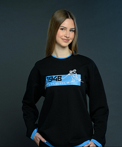 Джемпер (лонгслив) черный (L) #ЯиДинамо 